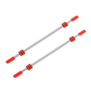 ADJUSTABLE DOUBLE BAR CLITORIS NIPPLE CLAMPS (RED)