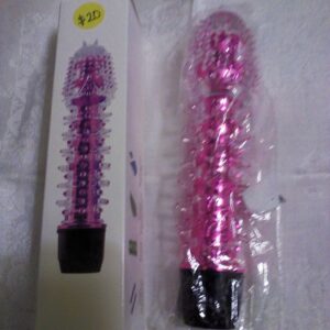 MULTI SPEED VIBRATING DILDO (PINK) WITH SOFT SPIKES