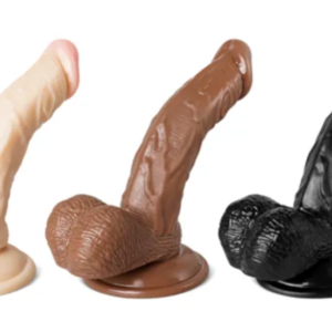 6.7 BROWN REALISTIC DILDO WITH BALLS