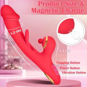 7 VIBRATION ,7 FLAPING MODES, WATERPROOF, SILICONE VIBRATER