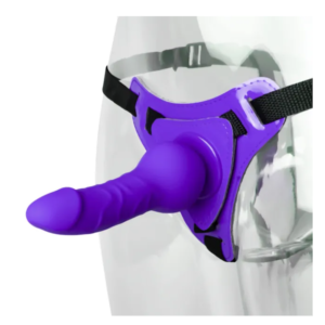 PURPLE WEARABLE STRAP ON WITH 10CM INSERTABLE LENGTH