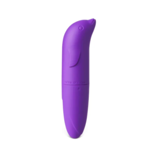 PURPLE DOLPHIN SHAPED VIBRATING EGG
