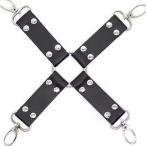 SEX & MISCHIEF ADJUSTABLE CUFFS (CROSS) (BLACK)