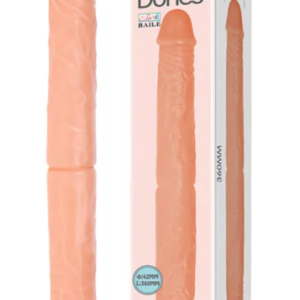 20" FLESH COLORED DOUBLE ENDED DILDO