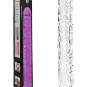 20" CLEAR BODY SAFE TPE DOUBLE ENDED DILDO