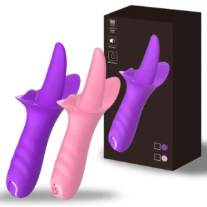 10 MODE TONGUE VIBRATOR CLITORAL STIMULATER (pink)