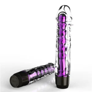 MULTI SPEED VIBRATING DILDO (PURPLE)
