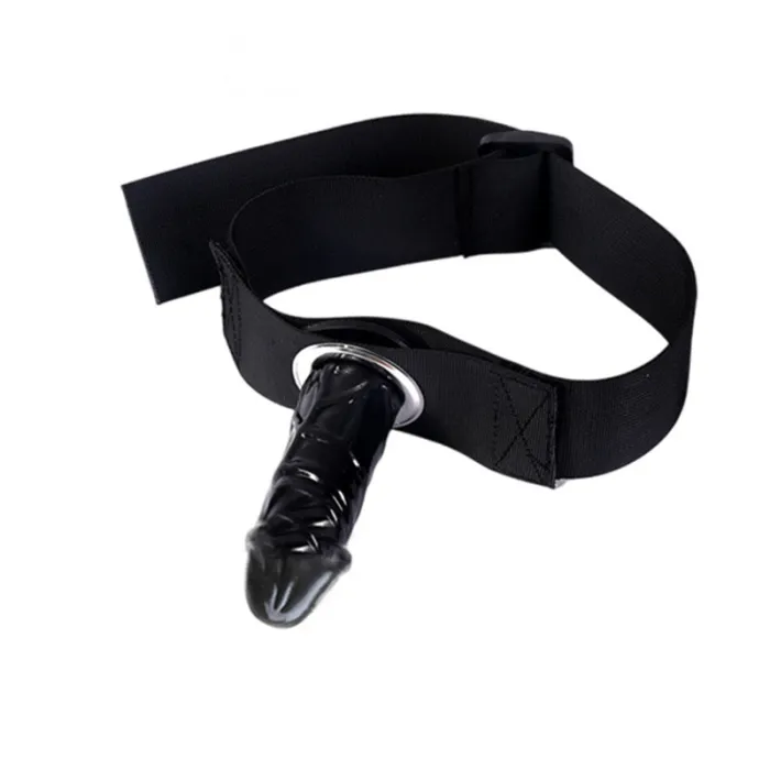 LEG HARNESS WITH BLACK DILDO - Image 2