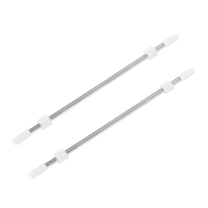 ADJUSTABLE DOUBLE BAR CLITORIS NIPPLE CLAMPS (SILVER)