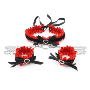 LUX LACE BONDAGE SET (RED LACE)