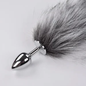 FOX TAIL WITH METAL ANAL PLUG