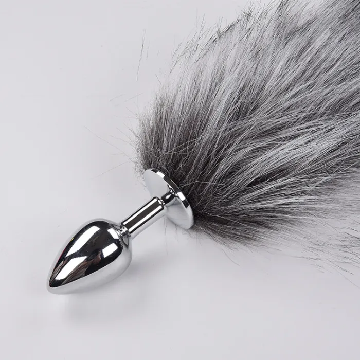 FOX TAIL WITH METAL ANAL PLUG