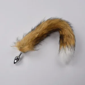 FOX TAIL WITH METAL ANAL PLUG