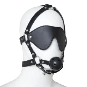 PLAYFUL RESTRAINT SETWIITH GAG BALL (BLACK)