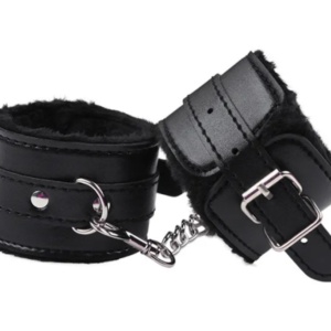 HAND CUFFS LEATHER (BLACK)