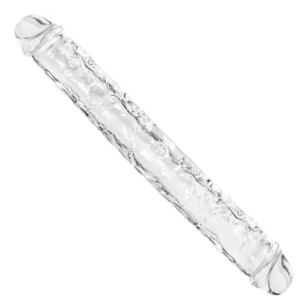 20" CLEAR DOUBLE ENDED DILDO