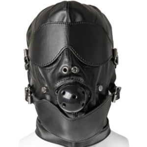 LUXURY MASK, HOOD & GAG BALL