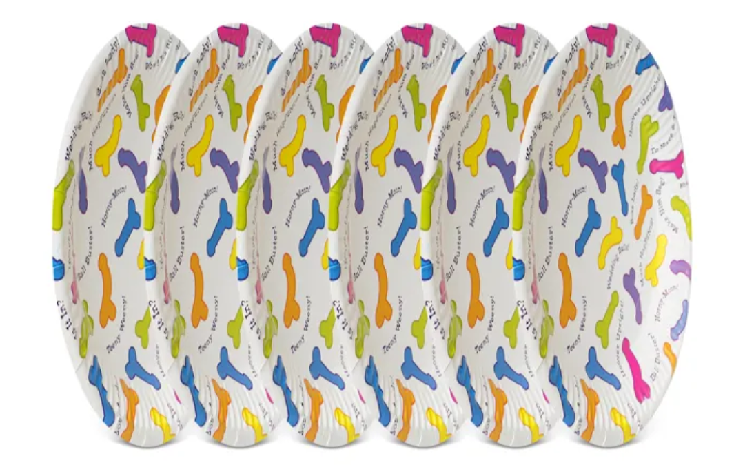 PENIS DECORATED PAPER PLATES - Image 2