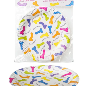 PENIS DECORATED PAPER PLATES
