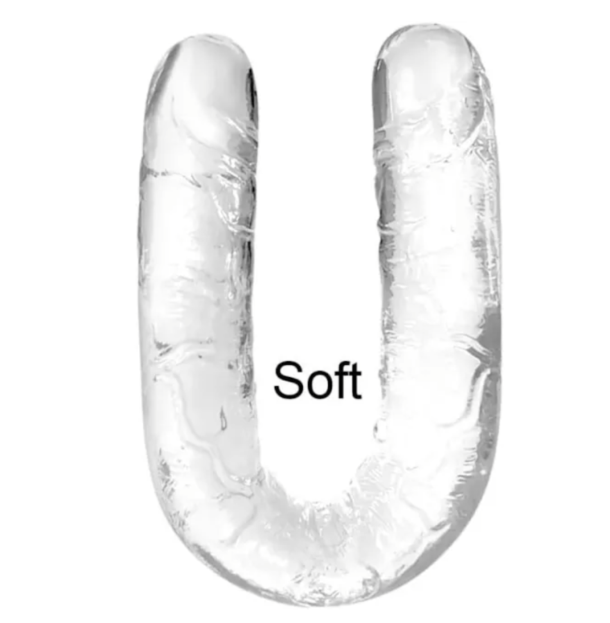 20" CLEAR DOUBLE ENDED DILDO - Image 3