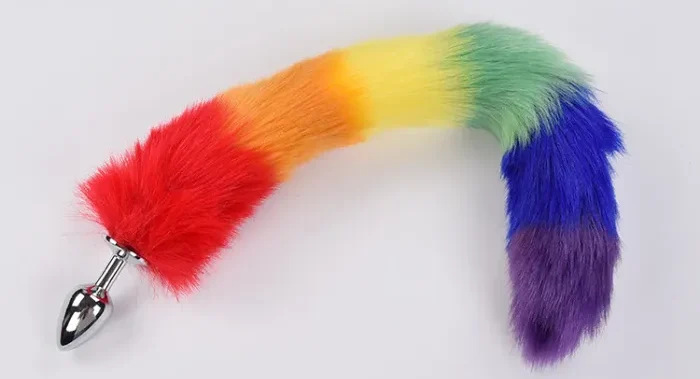 FOX TAIL WITH METAL ANAL PLUG
